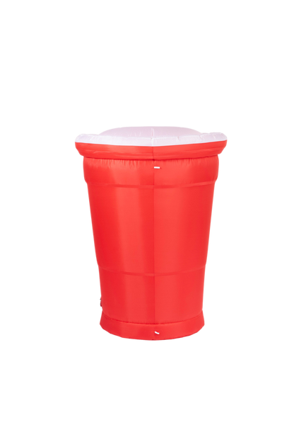 5ft Tall Red Party Cup Blow-Up Decoration Side Image 
